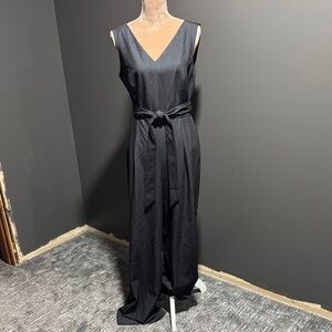 Calvin Klein Black V-Neck Pantsuit